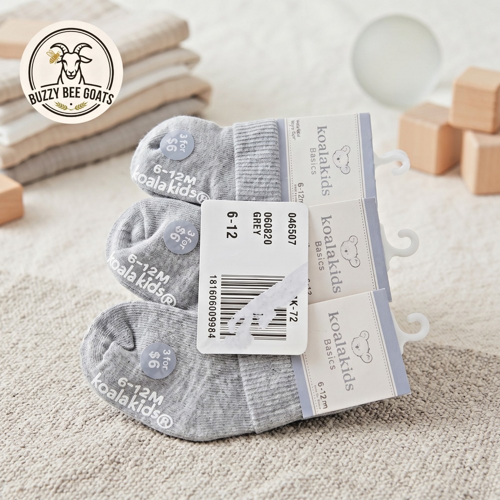 Koala Kids Infant Socks 3-Pack Unisex Cotton Blend 6-12 Months Babies R Us